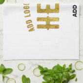 STIJLVOLE MODERNE AANPASBARE WITTE GECONTROLEERDE  THEEDOEK (Gevouwen)