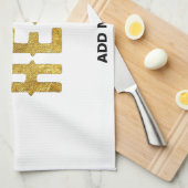 STIJLVOLE MODERNE AANPASBARE WITTE GECONTROLEERDE  THEEDOEK (Quarter Fold)