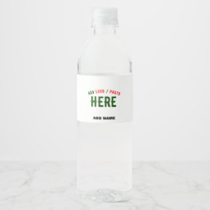 STIJLVOLE MODERNE AANPASBARE WITTE GECONTROLEERDE  WATERFLES ETIKET