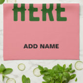 STIJLVOLE MODERNE AANPASBARE ZALM ROZE GECERTIFICE THEEDOEK (Gevouwen)