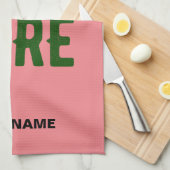 STIJLVOLE MODERNE AANPASBARE ZALM ROZE GECERTIFICE THEEDOEK (Quarter Fold)