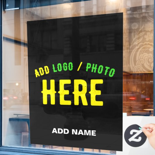 STIJLVOLE MODERNE AANPASBARE ZWARTE GECERTIFICEERD RAAMSTICKER (Cafe Raam)