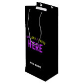 STIJLVOLE MODERNE AANPASBARE ZWARTE GECERTIFICEERD WIJN CADEAUTAS (Achterkant Gekanteld)