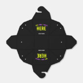 STIJLVOLE MODERNE AANPASBARE ZWARTE GECONTROLEERDE BEDANKDOOSJES (Uitgevouwen)