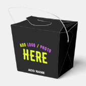 STIJLVOLE MODERNE AANPASBARE ZWARTE GECONTROLEERDE BEDANKDOOSJES (Achterkant)