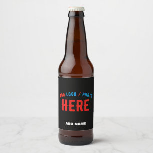 STIJLVOLE MODERNE AANPASBARE ZWARTE GECONTROLEERDE BIER ETIKET