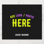 STIJLVOLE MODERNE AANPASBARE ZWARTE GECONTROLEERDE BIER ETIKET (Enkel label)