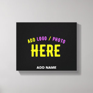 STIJLVOLE MODERNE AANPASBARE ZWARTE GECONTROLEERDE CANVAS AFDRUK