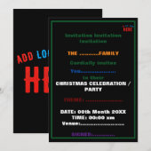 STIJLVOLE MODERNE AANPASBARE ZWARTE GECONTROLEERDE KAART (Voorkant / Achterkant)