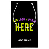 STIJLVOLE MODERNE AANPASBARE ZWARTE GECONTROLEERDE KLEIN CADEAUZAKJE (Achterkant)