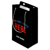 STIJLVOLE MODERNE AANPASBARE ZWARTE GECONTROLEERDE KLEIN CADEAUZAKJE (Voorkant Gekanteld)