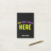 STIJLVOLE MODERNE AANPASBARE ZWARTE GECONTROLEERDE POST-IT® NOTES (Op bureau)