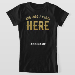STIJLVOLE MODERNE AANPASBARE ZWARTE GECONTROLEERDE T-SHIRT