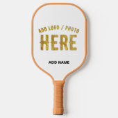 STIJLVOLE MODERNE AANPASTBAARE WITTE GECERTIFICEER PICKLEBALL PADDLE (Achterkant)