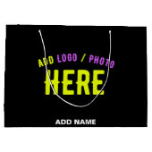 STIJLVOLE MODERNE AANPASTBAARE ZWARTE GECONTROLEER GROOT CADEAUZAKJE (Achterkant)