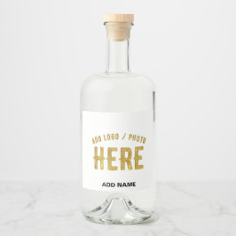 STIJLVOLE MODERNE AANPASTBARE WITTE GECERTIFICEERD LIKEURFLES ETIKET