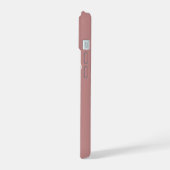 STIJLVOLE MODERNE ELEGANTE AANGEPASTE NAAM ROZE iPhone 15 CASE (Linkerkant)