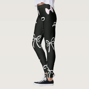 STIJLVOLE MOoie KLASSIEKE VINTAGE BOOG ZWART Leggings