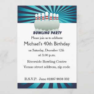 Stijlvolle 10-pins Bowling verjaardagsfeestje uitn Kaart