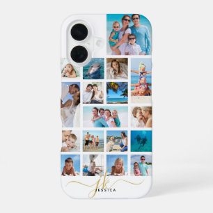 Stijlvolle 18 Monogram van het Manuscript van het  iPhone 16 Hoesje
