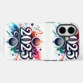 Stijlvolle '2025' typografie in artistieke kalligr Case-Mate iPhone case (Achterkant (horizontaal))