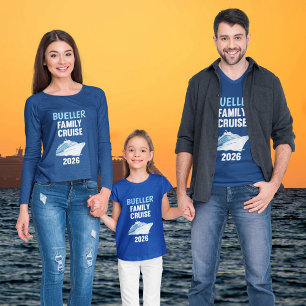 Stijlvolle 2026 Familie Cruise Matching Groep T-sh Tri-Blend Shirt