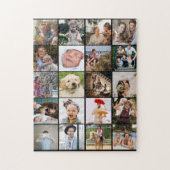 Stijlvolle 20 fotocollage legpuzzel (Verticaal)