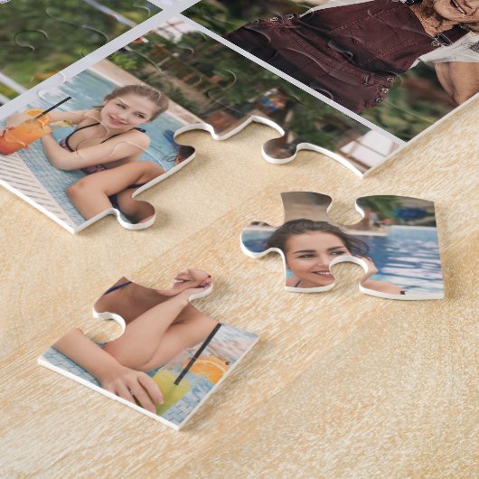 Stijlvolle 20 fotocollage legpuzzel (Zijkant)