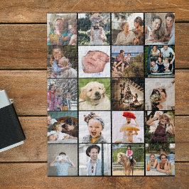 Stijlvolle 20 fotocollage legpuzzel