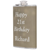 Stijlvolle 21ste verjaardag heupfles (Links)