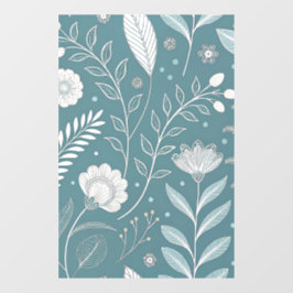 Stijlvolle 24x36 bloemige transparante raamfolie d raamsticker