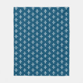 Stijlvolle 2-letterige monogrammen gestempeld allo fleece deken (Voorkant)