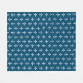 Stijlvolle 2-letterige monogrammen gestempeld allo fleece deken (Voorkant (Horizontaal))