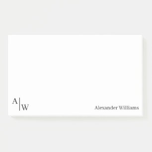 Stijlvolle 2 Monogram Initiaal Professionele Kanto Post-it® Notes