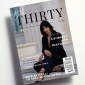 Stijlvolle 30e verjaardag Custom Photo Magazine Ho Kaart