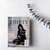 Stijlvolle 30e verjaardag Custom Photo Magazine Ho Kaart