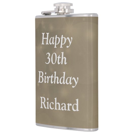 Stijlvolle 30e verjaardag heupfles (Links)