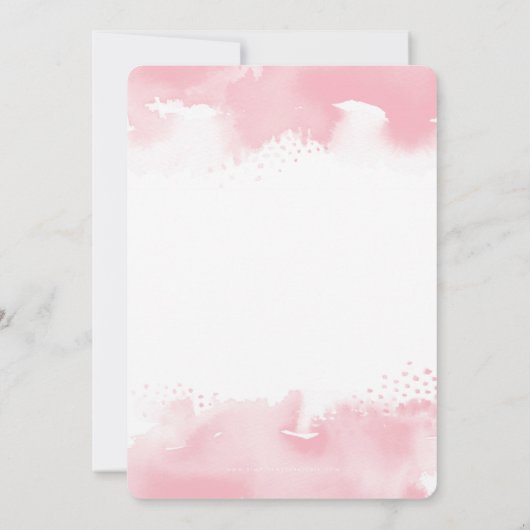 STIJLVOLLE 30E VERJAARDAG UITNODIGEN waterverf blu Kaart (Achterkant)