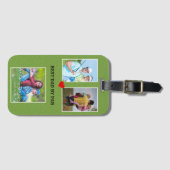 Stijlvolle 3 foto beste papa door par bagagelabel (Voorkant (horizontaal))