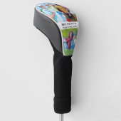 Stijlvolle 3 foto beste vader bij Par Golfheadcover (Schuin)