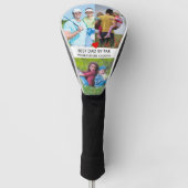 Stijlvolle 3 foto beste vader bij Par Golfheadcover (Voorkant)