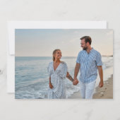 Stijlvolle 3 foto bruiloft Elegant Volledige foto  Save The Date (Achterkant)