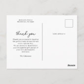 Stijlvolle 3 Foto Mozaïek Baby Shower Bedankt kaar Briefkaart (Achterkant)