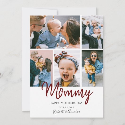 Stijlvolle 5 Fijne Moeders Dag (Voorkant)