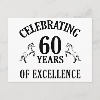 Stijlvolle 60e verjaardag cadeauideeën briefkaart