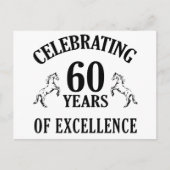 Stijlvolle 60e verjaardag cadeauideeën briefkaart (Voorkant)