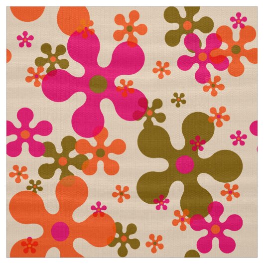 stijlvolle 60s 70s retro mod fabric stof (Swatch)