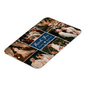 Stijlvolle 6 foto Collage Weddenschap Bedankt Magn Magneet (Linkerzijde)