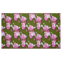 stijlvolle 70s retro mod fabric - Kat kitten Fabri