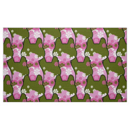 stijlvolle 70s retro mod fabric - Kat kitten Fabri Stof